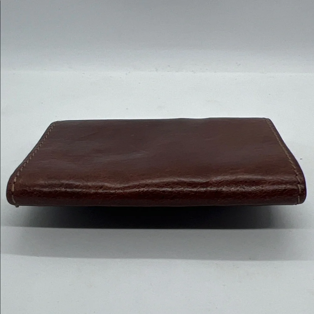GIUDI Vintage Tri-Fold Leather Wallet | Brown Cowhide | Italian Craftsmanship